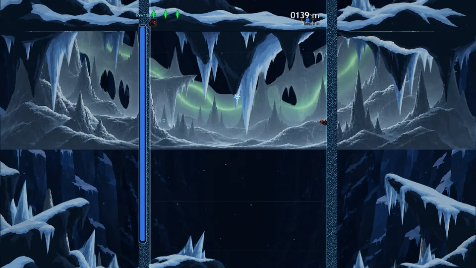 Game capture from Snowfall Draw