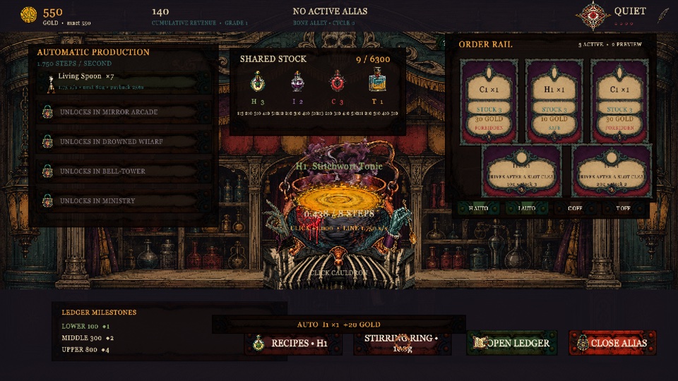 Game capture from Alias Alchemy Shop